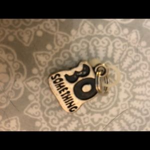 Ganz silver toned charm - 30 something